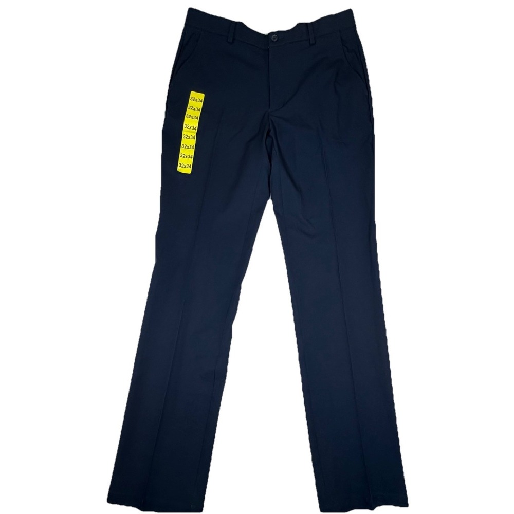 NEW Greg Norman Ultimate Travel Pant Sz 32x34 Navy Blue Performance Golf Stretch